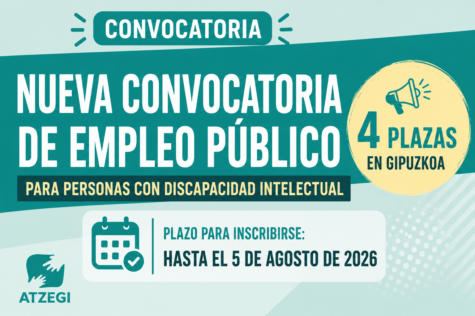 El Gobierno convoca 301 plazas de empleo p�blico para personas con discapacidad intelectual