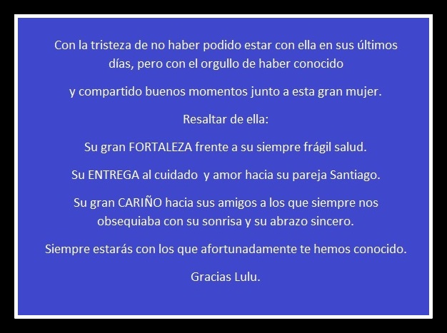 Carta de despedida Carta de despedida
